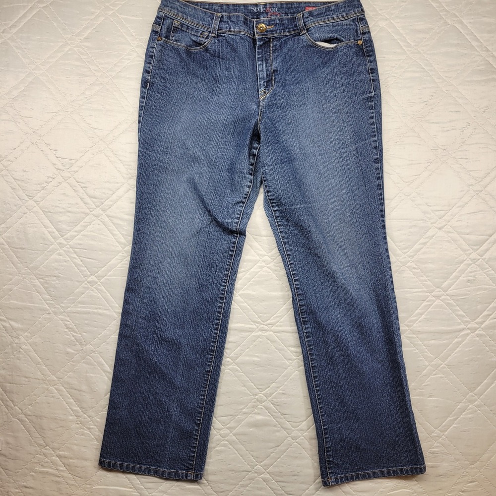 Style & co. Jeans Straight Leg blue jeans size 16